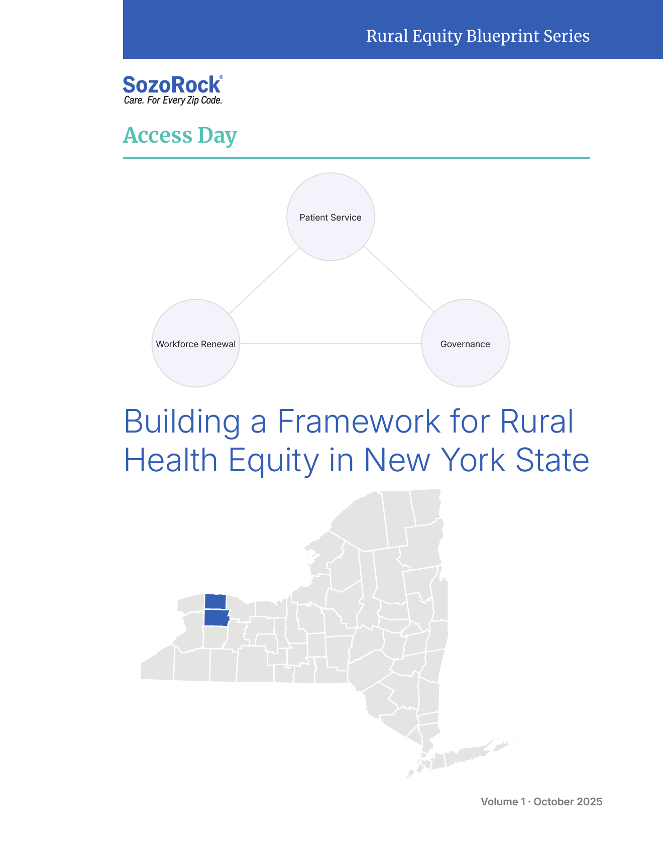 Cover of Rural Equity Blueprint Series, Volume 1: Access Day
